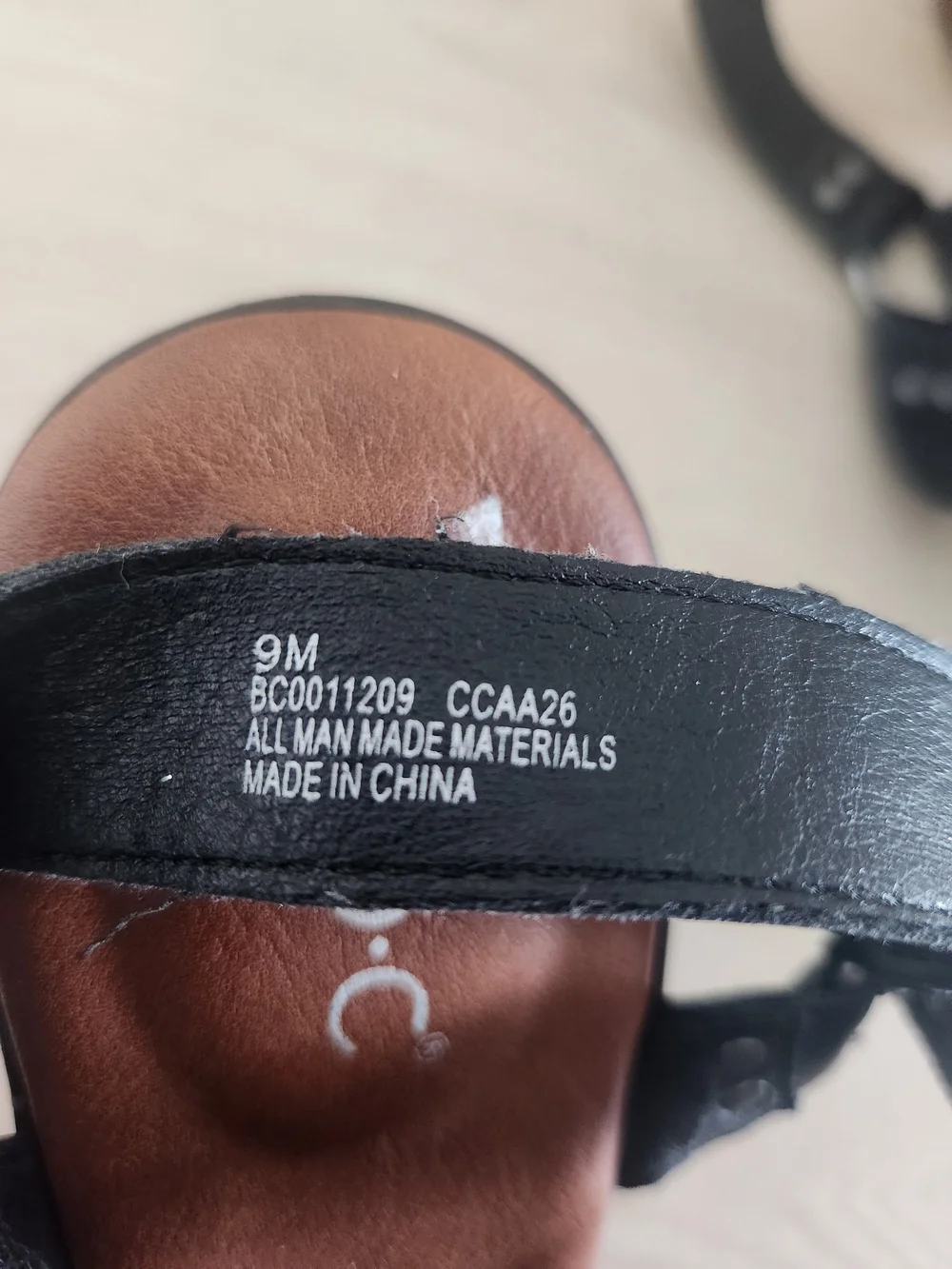 b.o.c. Black Platform Clogs with Ankle Strap